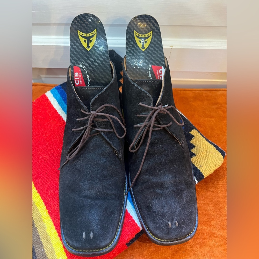 Mens TOSCHI SUEDE LEATHER scout style boot shoes SZ 10✨T(23)